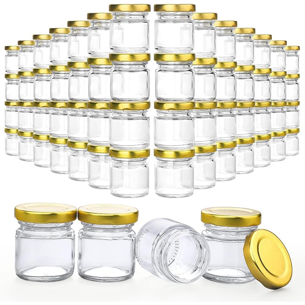 Candle Making Jars With Lids - Kleine Glasgefäße mit Deckel, 1,5 Unzen