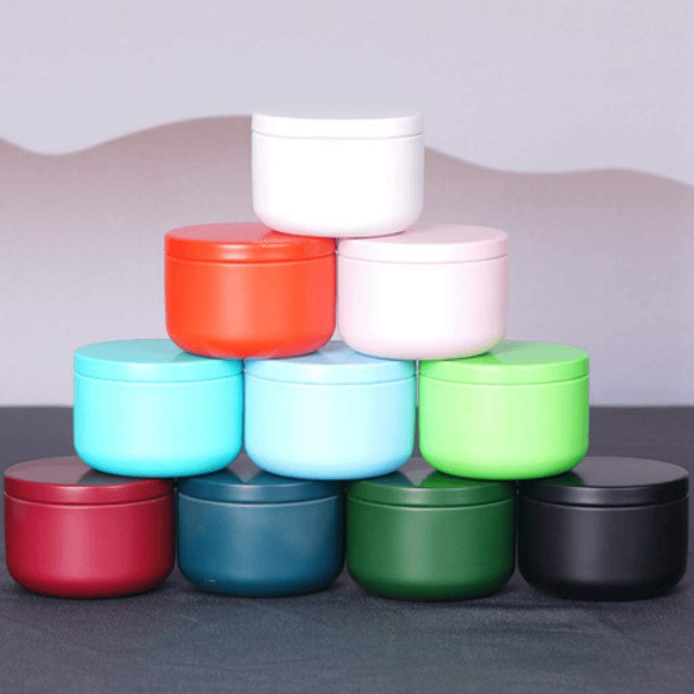 Candle Making Jug - Teedose mit luftdichten Deckeln, Weißblech-Tee-Aufbewahrungsbehälter, tragbare
