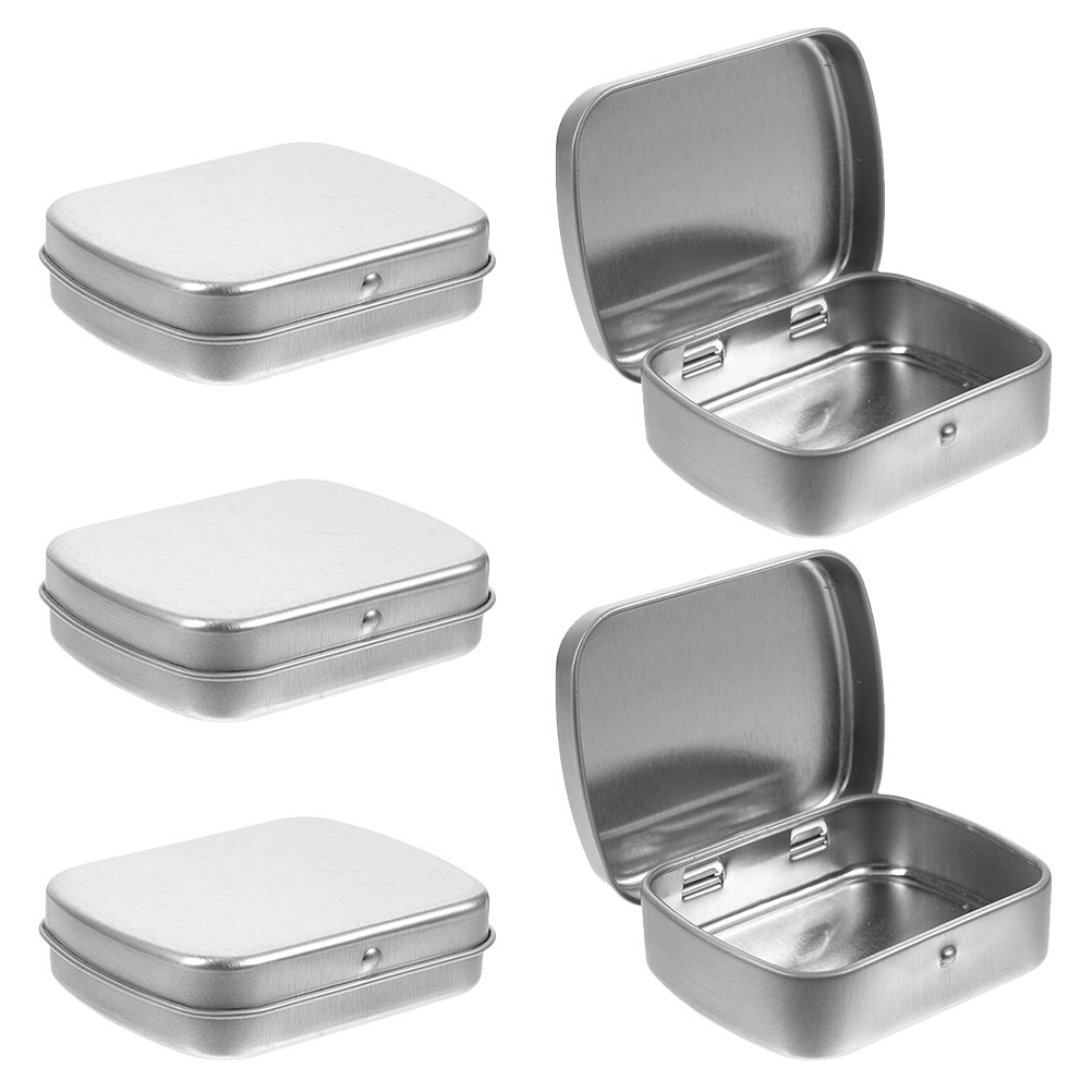 5 Stück tragbare Metallbehälte – Tin Container Lid Bewertung und Preis