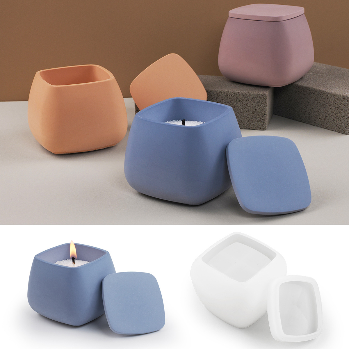 Quadratische Kerze Glas Siliko – Candle Making Jars With Lids Bewertung und Preis