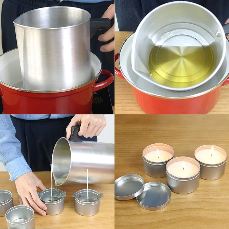 45 Stück roségoldene Metall-Ke – Candle Making Jars With Lids Bewertung und Preis
