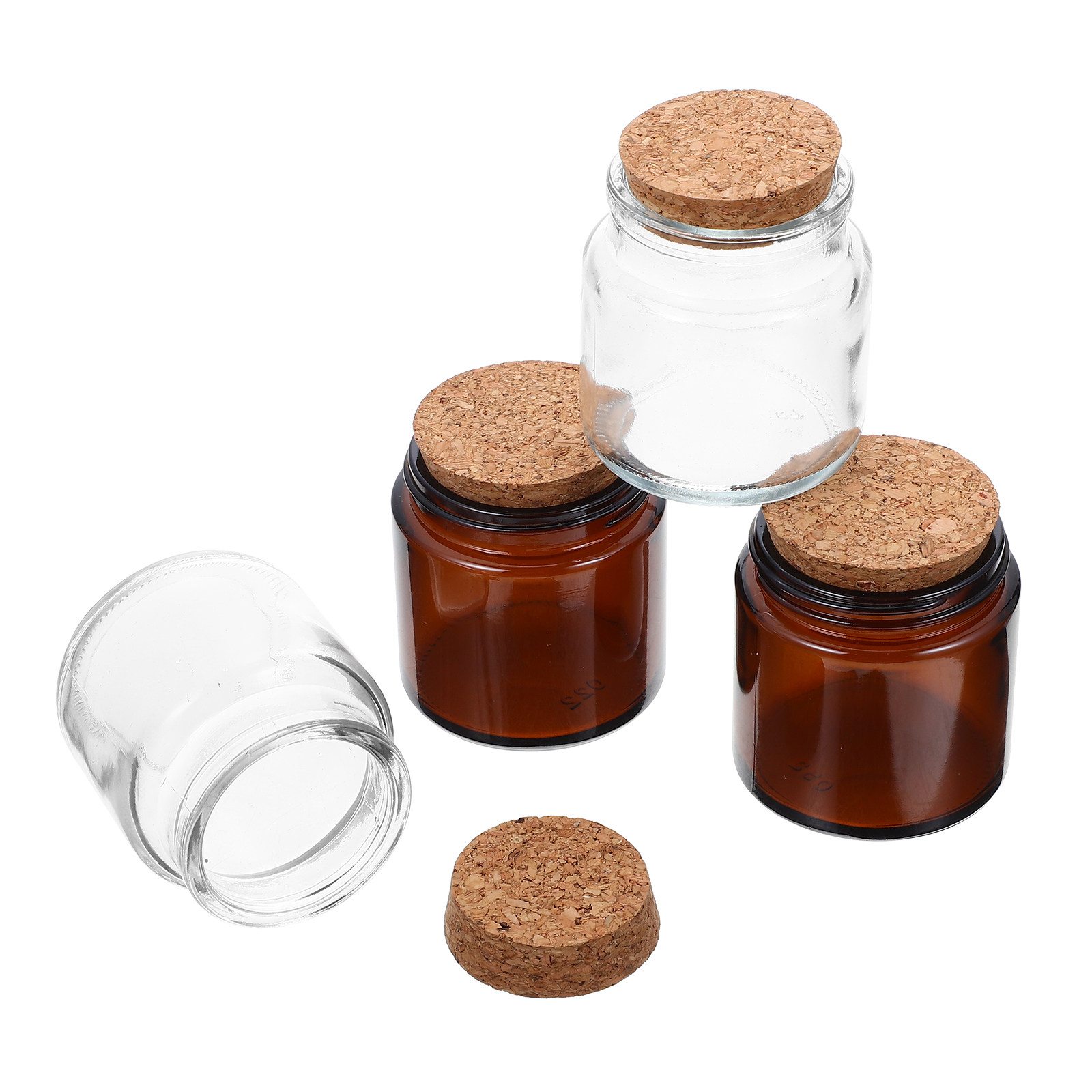 4 Stück dicke Glasgefäße mit D – Candle Making Jars With Lids Bewertung und Preis