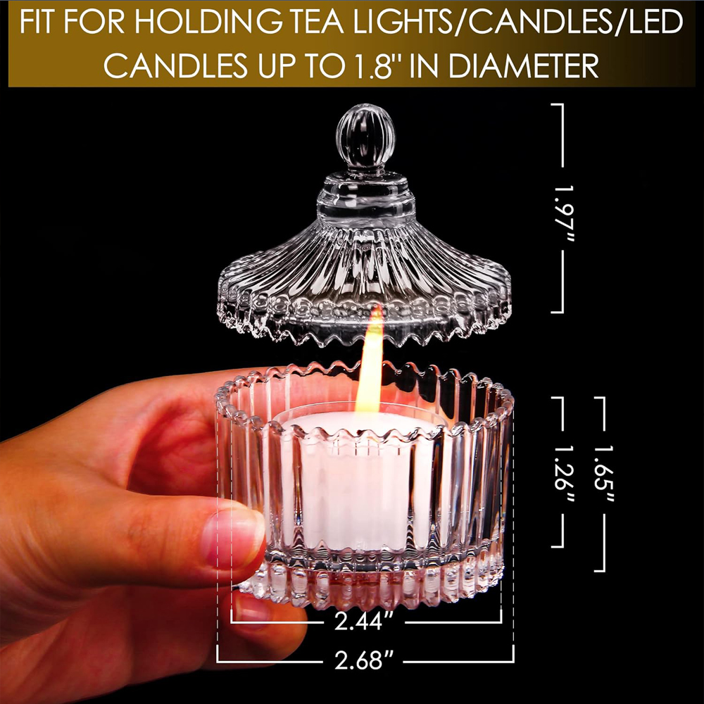Votivkerzenhalter mit Deckel,  – Candle Making Jars With Lids Bewertung und Preis