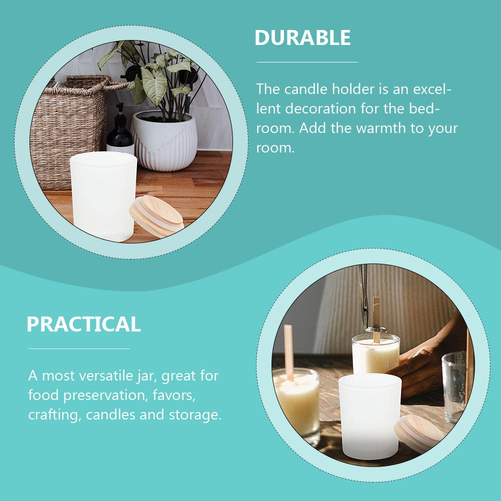 Leere Glasgefäße mit Holzdecke – Candle Making Jars With Lids Bewertung und Preis